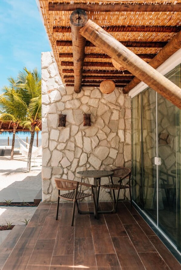 Chambre Double ou avec lits jumeaux, 1 grand lit, vue jardin | Terrasse/Patio