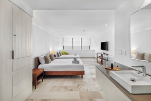 Loft Deluxe - 1 sovrum | Värdeförvaringsskåp på rummet, individuell inredning och unika möbler