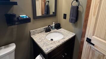 Towels, soap, toilet paper