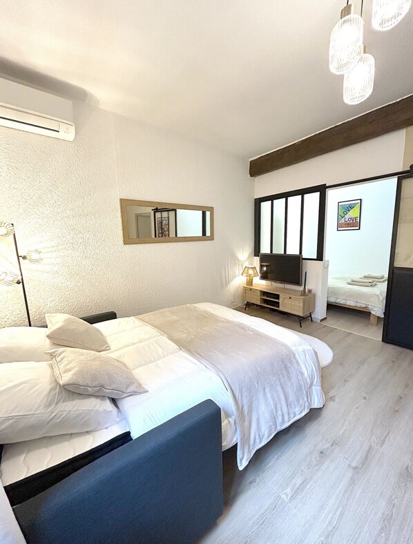 1 bedroom, iron/ironing board, free WiFi, bed sheets