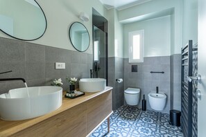 Shower, hair dryer, bidet