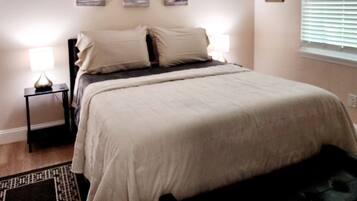 2 bedrooms, iron/ironing board, travel crib, free WiFi