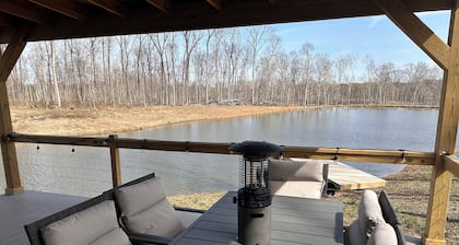 Hunter's Heaven overlooking private lake on 70 acres.