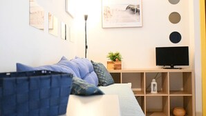 Living area - M422 - Marcelli, three-room apartment with terrace 100m from the sea (Marceli)