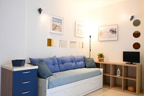 Living area - M422 - Marcelli, three-room apartment with terrace 100m from the sea (Marceli)