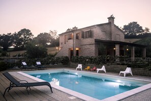 Una piscina riscaldata