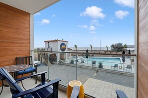 Pool - A Beachfront Retreat by Carolina Getaway | Oceanview Condo w/ Heated Pool & Hot Tub (Carolina Beach)