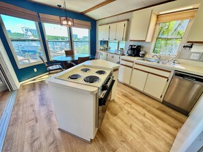 Fridge, microwave, oven, stovetop - Intracoastal Riverfront living at Sunrise Views, a cozy 1-bedroom home (Jensen Beach)