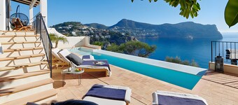 Villa 'Mallorquin Oasis' con vistas al mar, Wi-Fi y aire acondicionado