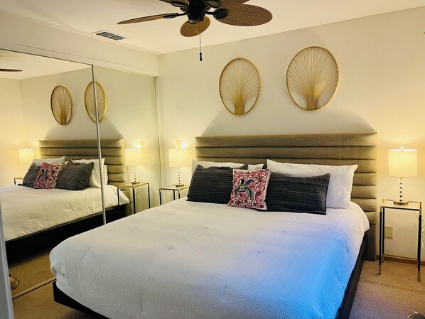 3 soverom, strykejern/-brett, reiseseng for barn og wi-fi