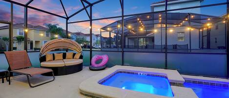 Una piscina climatizada