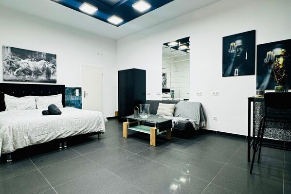 1 bedroom, iron/ironing board, bed sheets