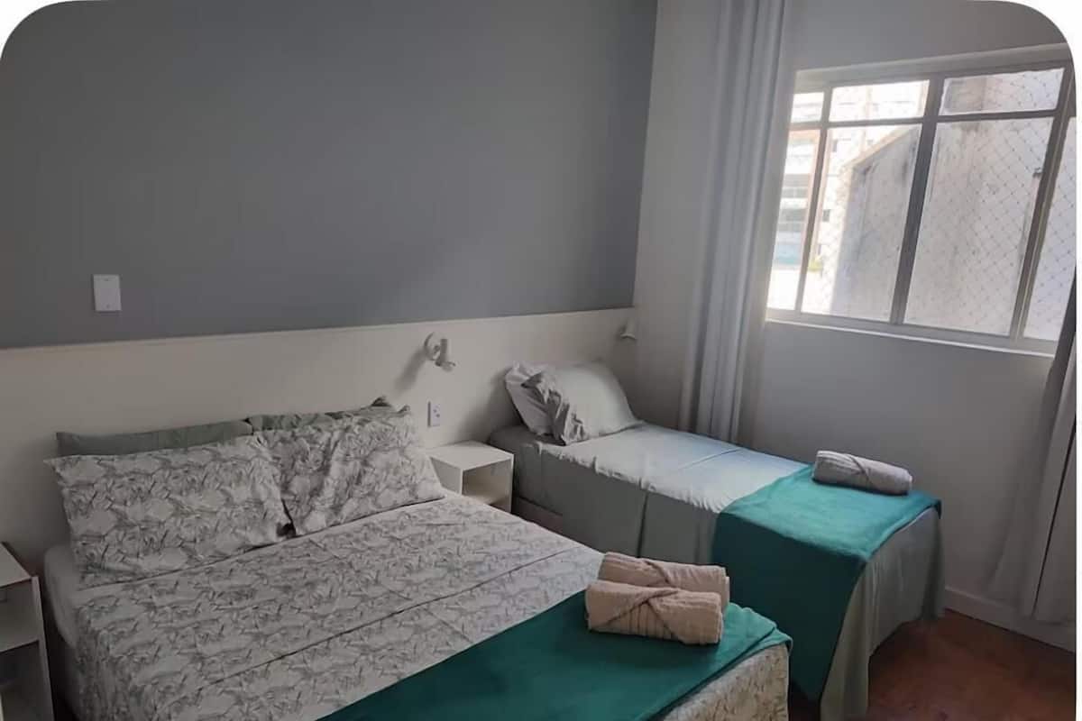 Comfort Triple Room, 1 Bedroom, Non Smoking, Courtyard View | 1 bedroom, individually decorated, desk, laptop workspace