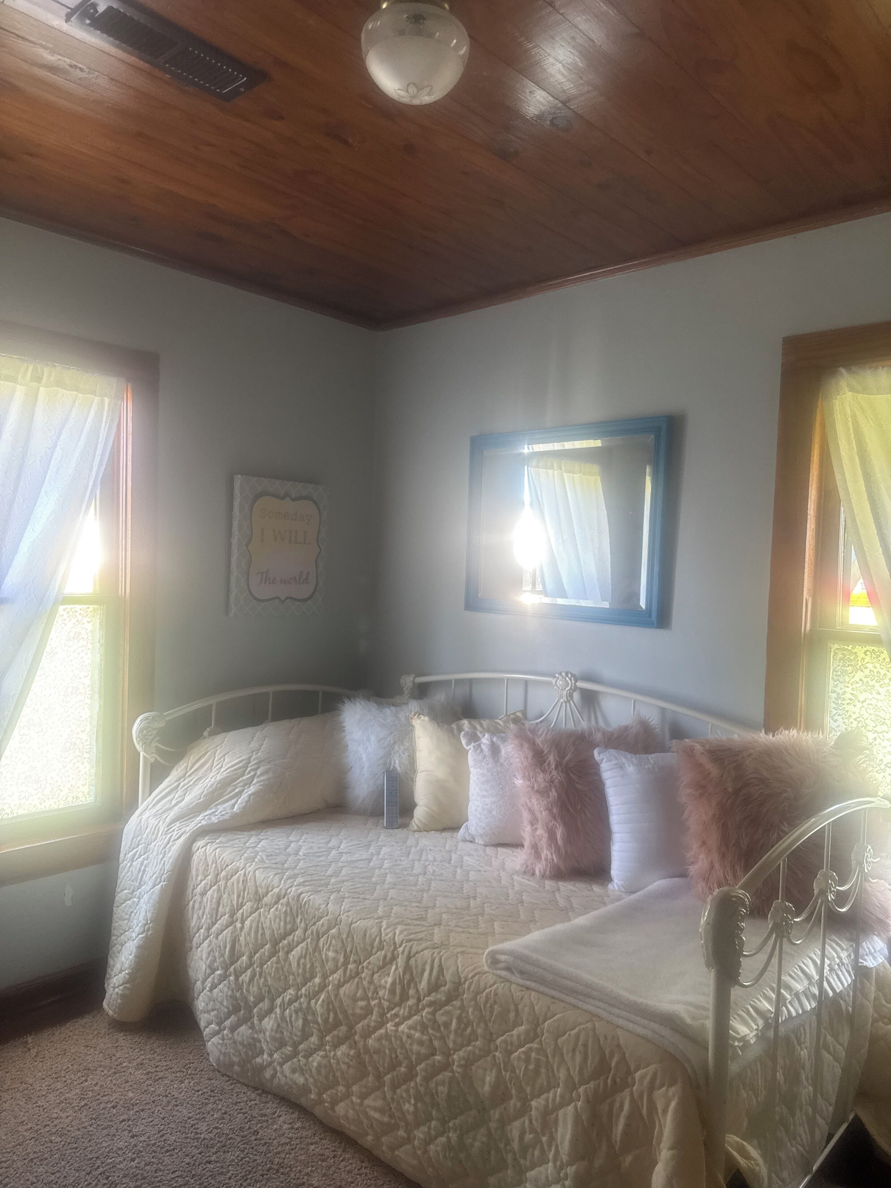 2 bedrooms, iron/ironing board, travel crib, free WiFi