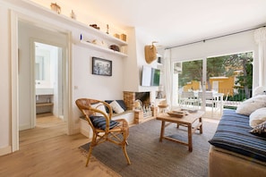 TV connectée, cheminée