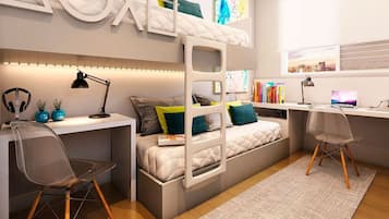 1 bedroom, iron/ironing board, bed sheets