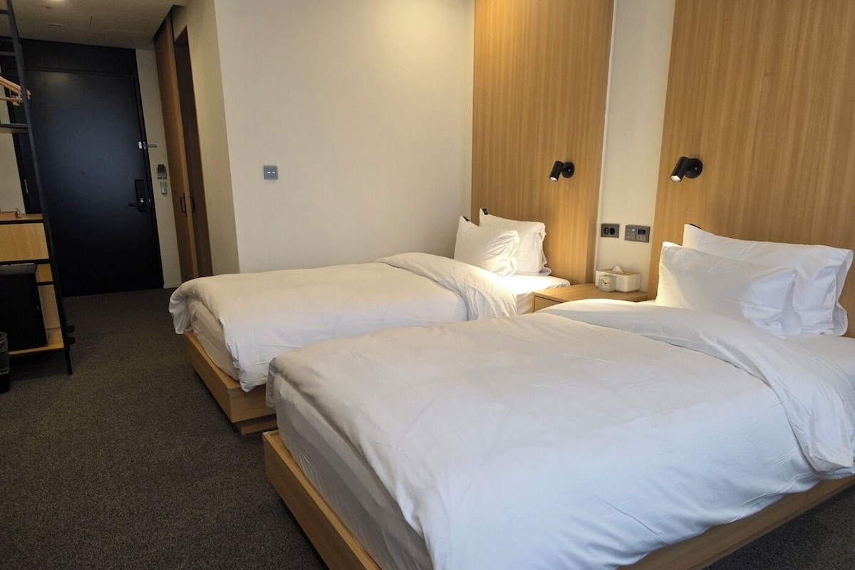 Standard Twin Room, City View | Premium bedding, down comforters, desk, WiFi (free)