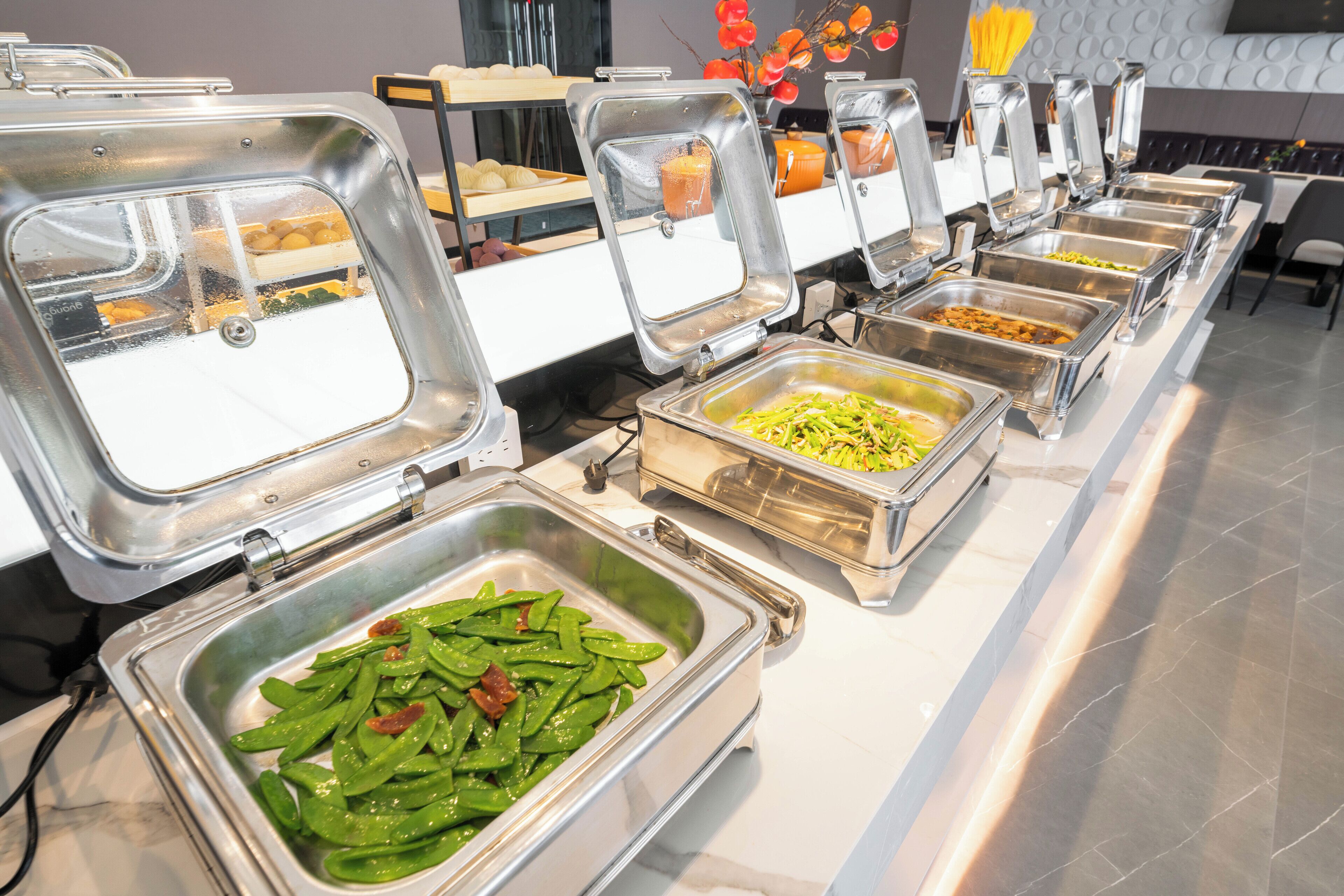 Päivittäinen buffetaamiainen (48 CNY per henkilö)