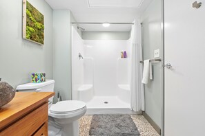 Towels, soap, toilet paper