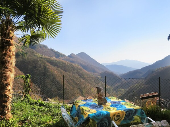 屋外ダイニングエリア