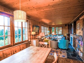 Télévision, cheminée