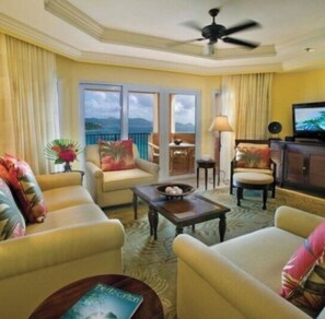 Living area - APRIL 5-12 ST.THOMAS RITZ CARLTON 2 BEDROOM LOWEST PRICES. APRIL 5-12 ONLY (St Thomas)