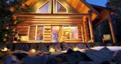 Gorgeous Log Cabin with Hot Tub & Theater near Snowmobile & SXS Trails & Lakes!