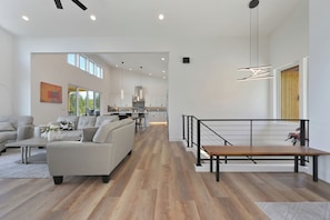 TV, fireplace, table tennis, stereo - Modern Mountain Luxury Escape (Bonner County)