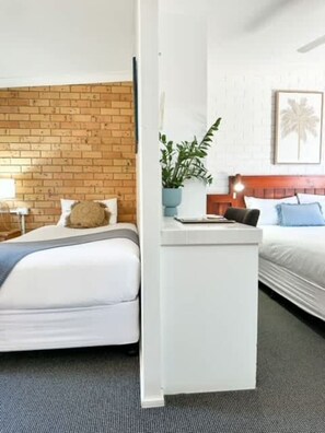 Desk, iron/ironing board, free WiFi, bed sheets