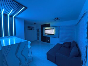 Luksusvilla, byutsikt | Oppholdsområde