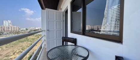 Twin Room, Balcony, Partial Sea View | View from room