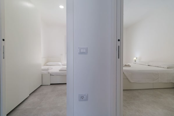 2 Schlafzimmer, Reisekinderbett, kostenloses WLAN, Bettwäsche