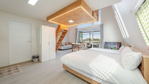 Perushuone, 2 makuuhuonetta (Building A (Ocean View / BBQ)) | 1 makuuhuone, ilmainen Wi-Fi