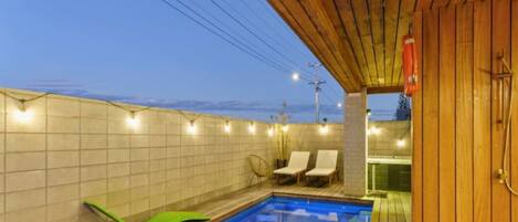 A heated pool