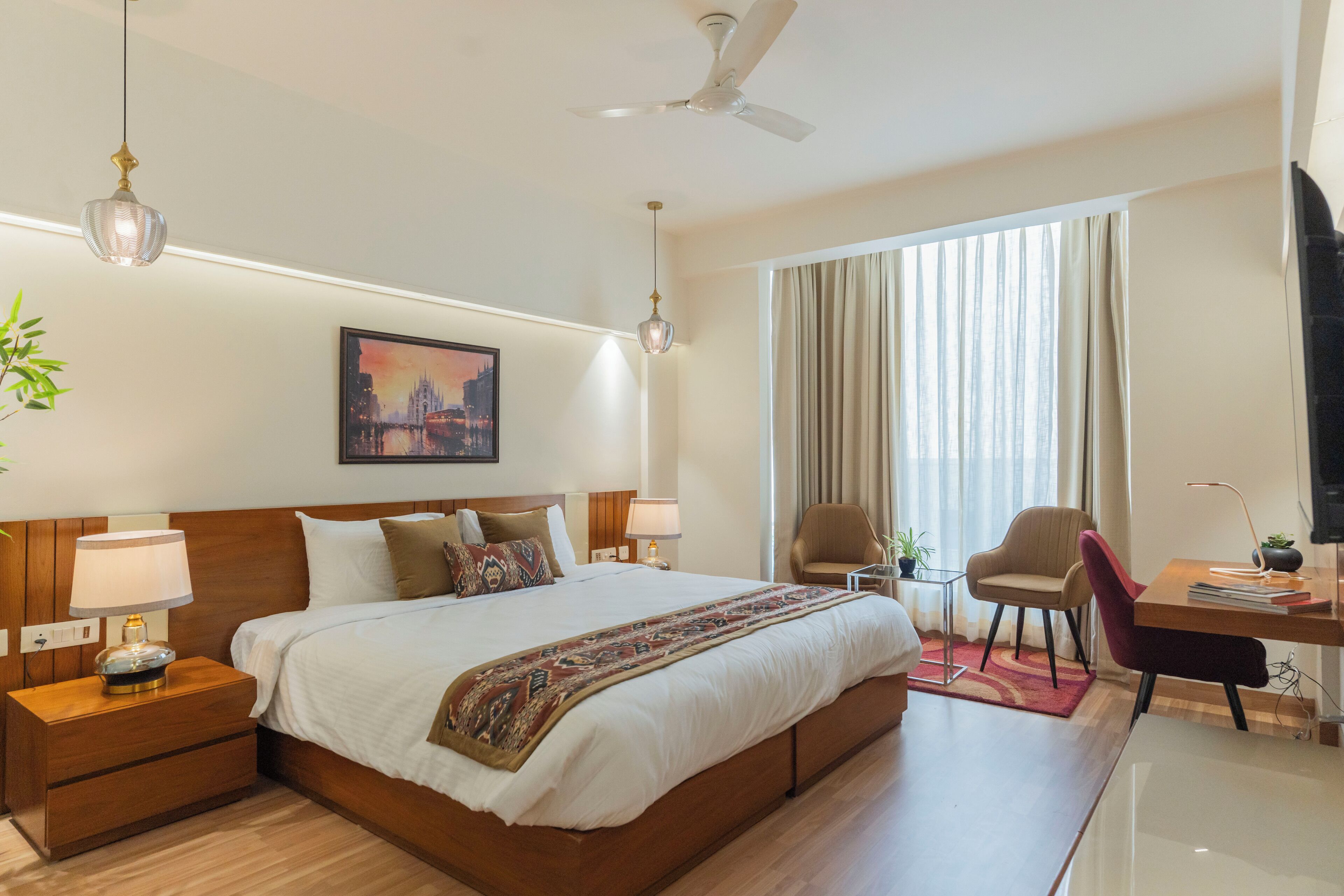 Superior Room | In-room safe, desk, laptop workspace, blackout curtains