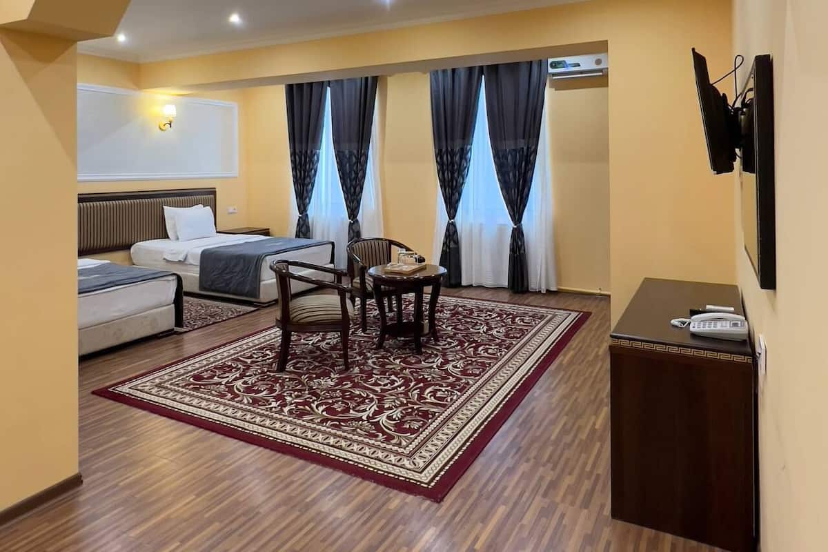 Desk, laptop workspace, free WiFi