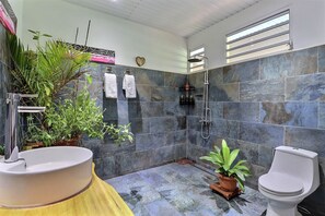 Towels, soap, toilet paper