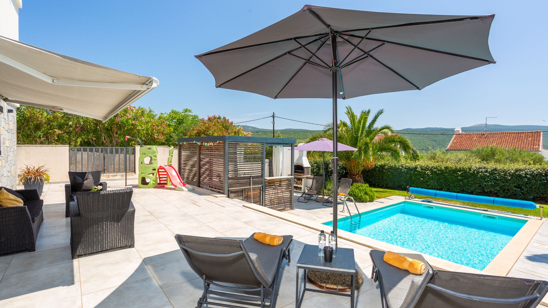 A heated pool