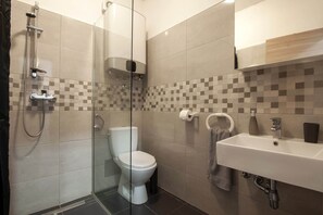 Shower, hair dryer
