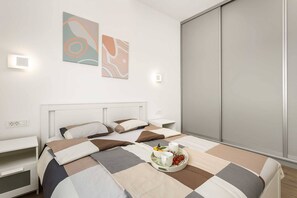 1 bedroom, iron/ironing board, travel crib, free WiFi