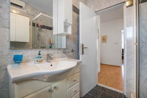 Shower, hair dryer