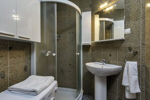 Shower, hair dryer