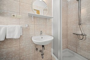 Shower, hair dryer