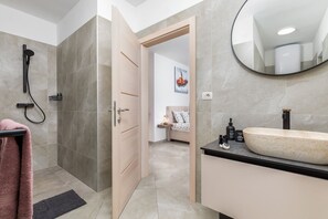 Shower, hair dryer