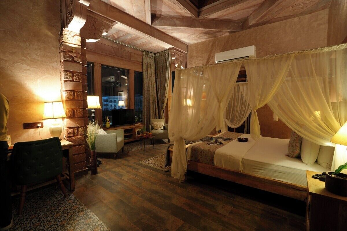 Suíte superluxo | 1 quarto, roupas de cama premium, edredons de pluma, frigobar