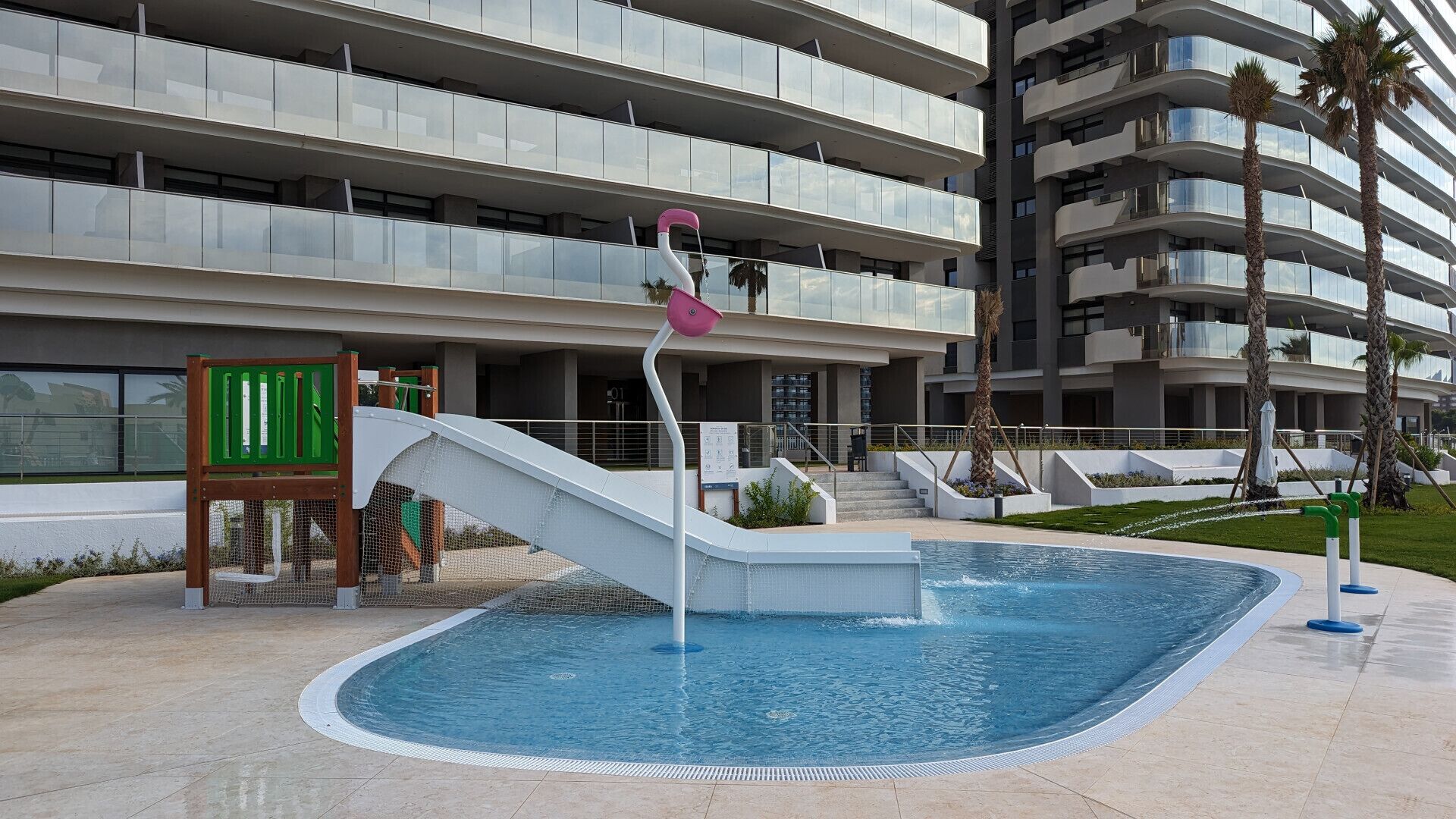 A heated pool