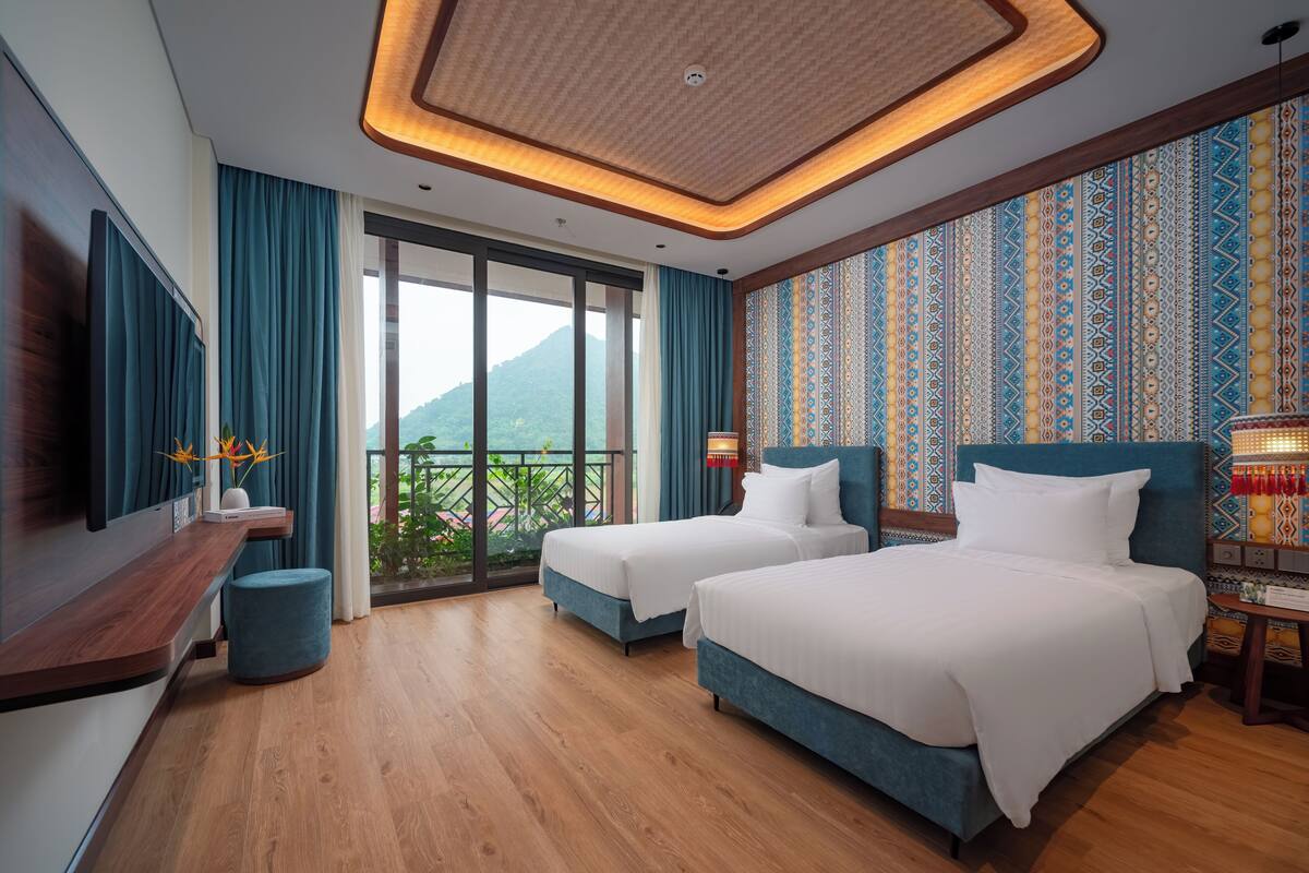 Habitación Deluxe con 2 camas individuales (with Onsen VIP Package) | Ropa de cama de alta calidad y caja de seguridad en la habitación