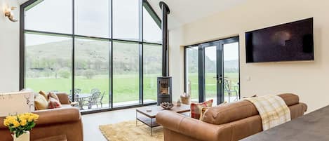 TV, fireplace, DVD player
