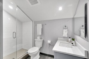 Hair dryer, towels