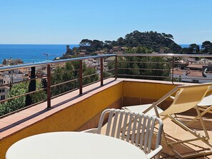 Appartement Premium, 1 chambre, terrasse, vue mer | Terrasse/Patio